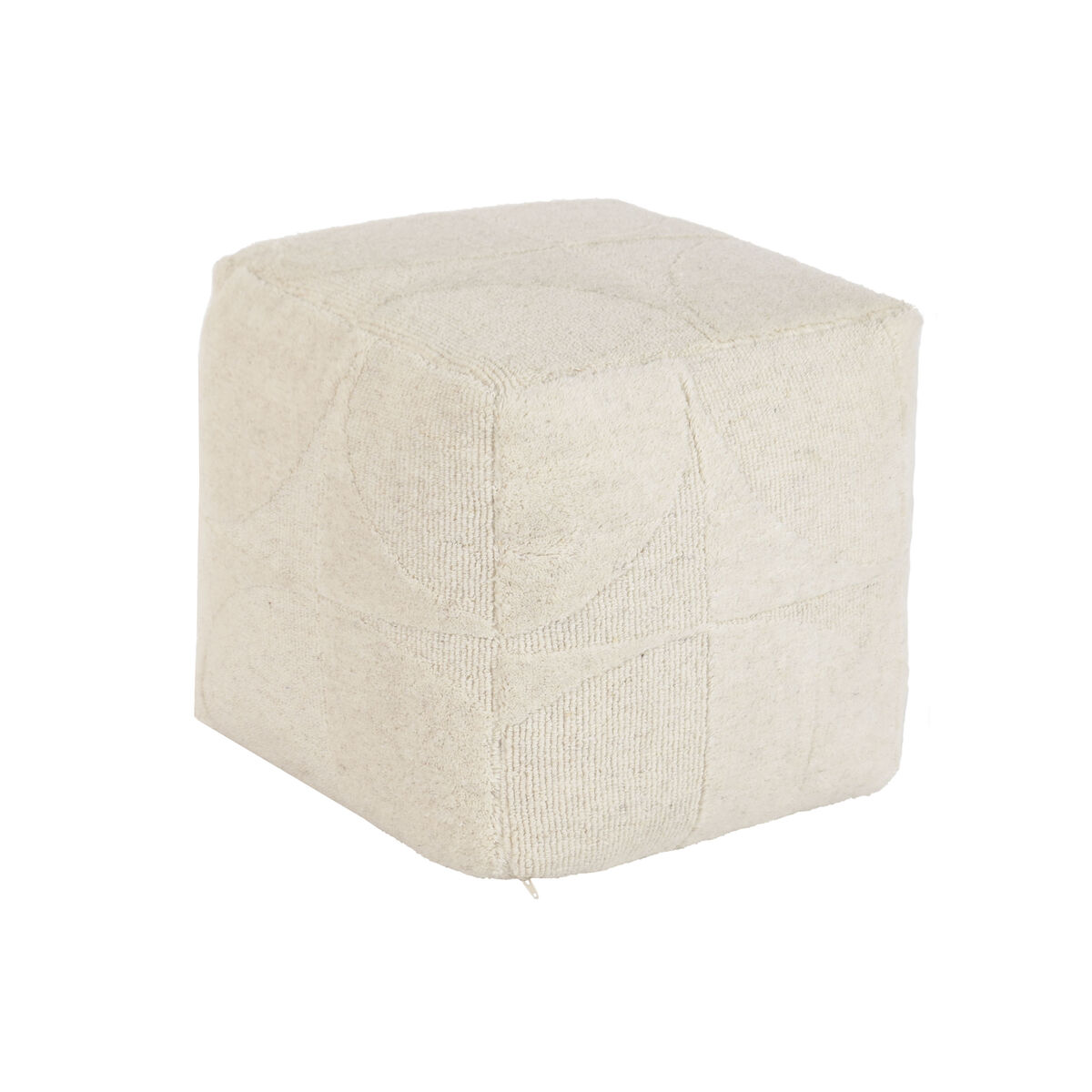 Poggiapiedi Home Esprit Beige Boho 45 X 45 X 45 cm