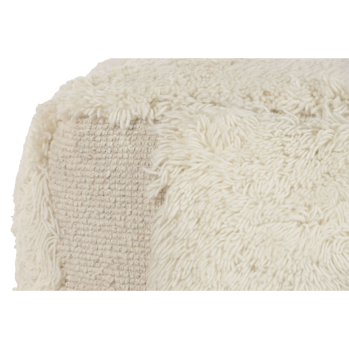Poggiapiedi Home Esprit Beige Boho 45 X 45 X 45 cm - Image 4