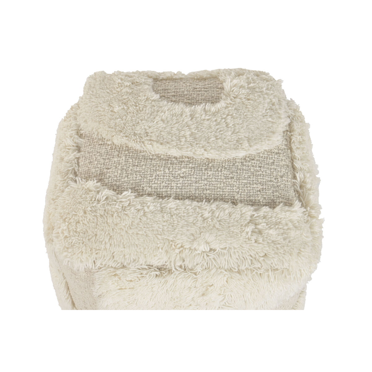 Poggiapiedi Home Esprit Beige Boho 45 X 45 X 45 cm - Image 3