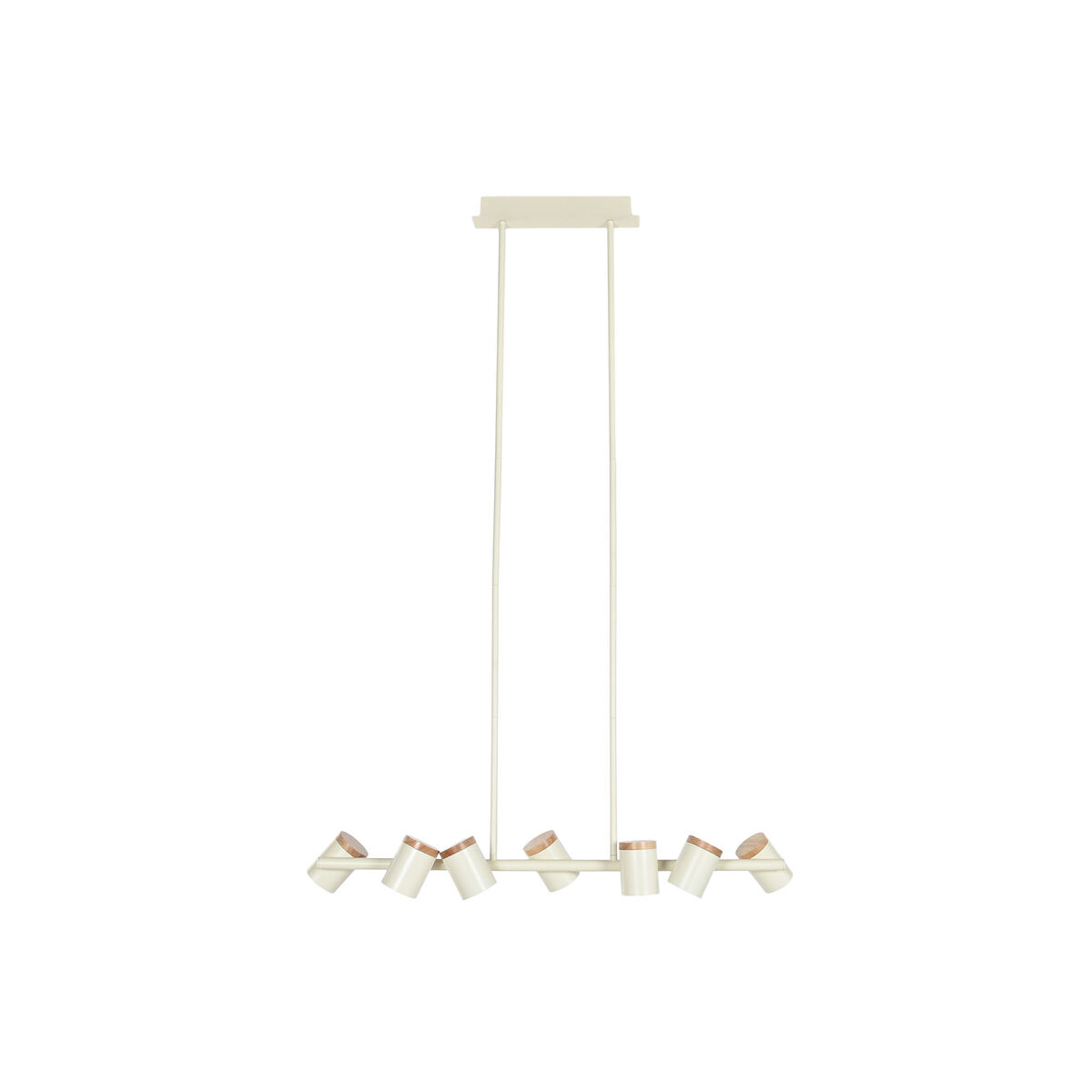 Lampadario Home Esprit Bianco Legno Metallo 104 X 18 X 164 cm