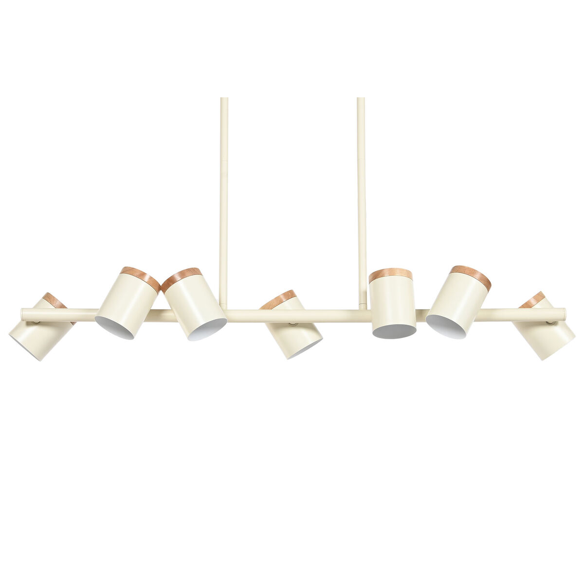 Lampadario Home Esprit Bianco Legno Metallo 104 X 18 X 164 cm - Image 3