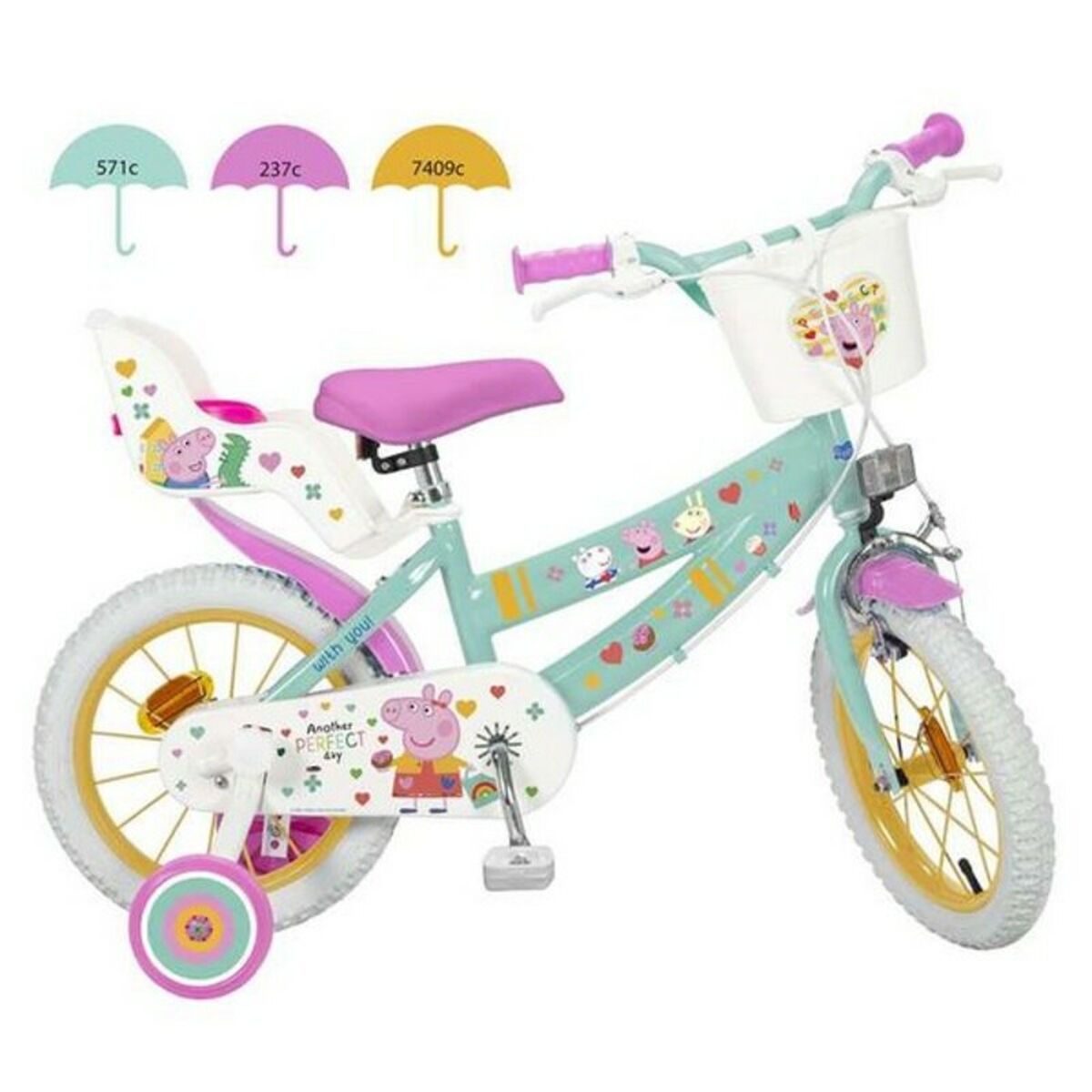 Bicicletta Per Bambini Peppa Pig 12" 12"