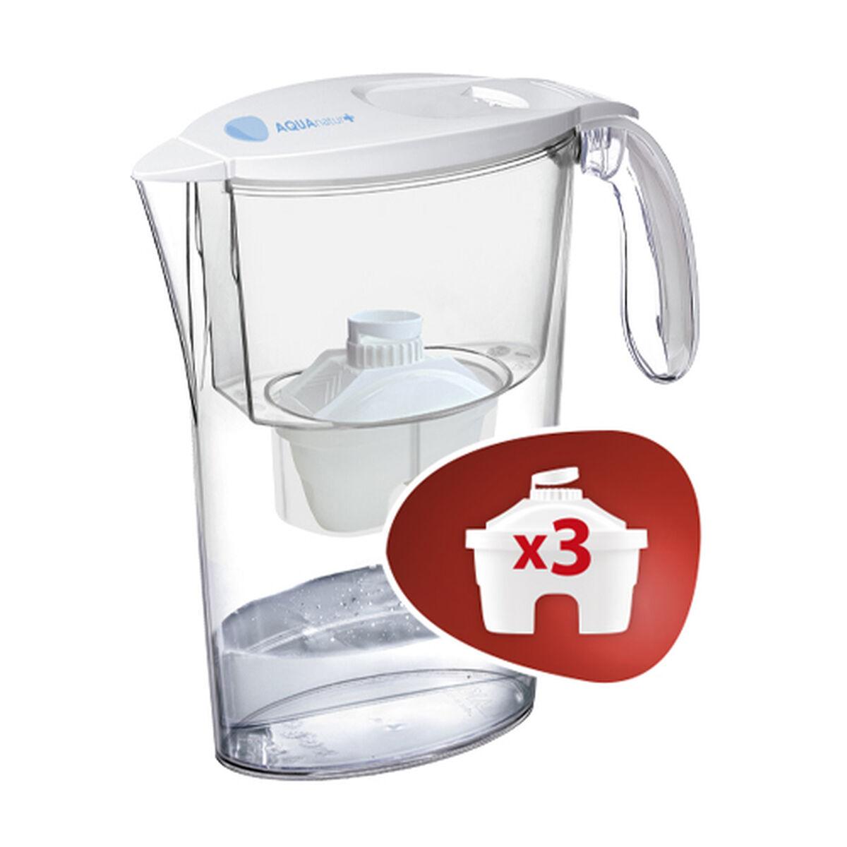 Brocca Filtrante Tm Electron Trasparente Plastica 2,3 L (4 Pezzi)