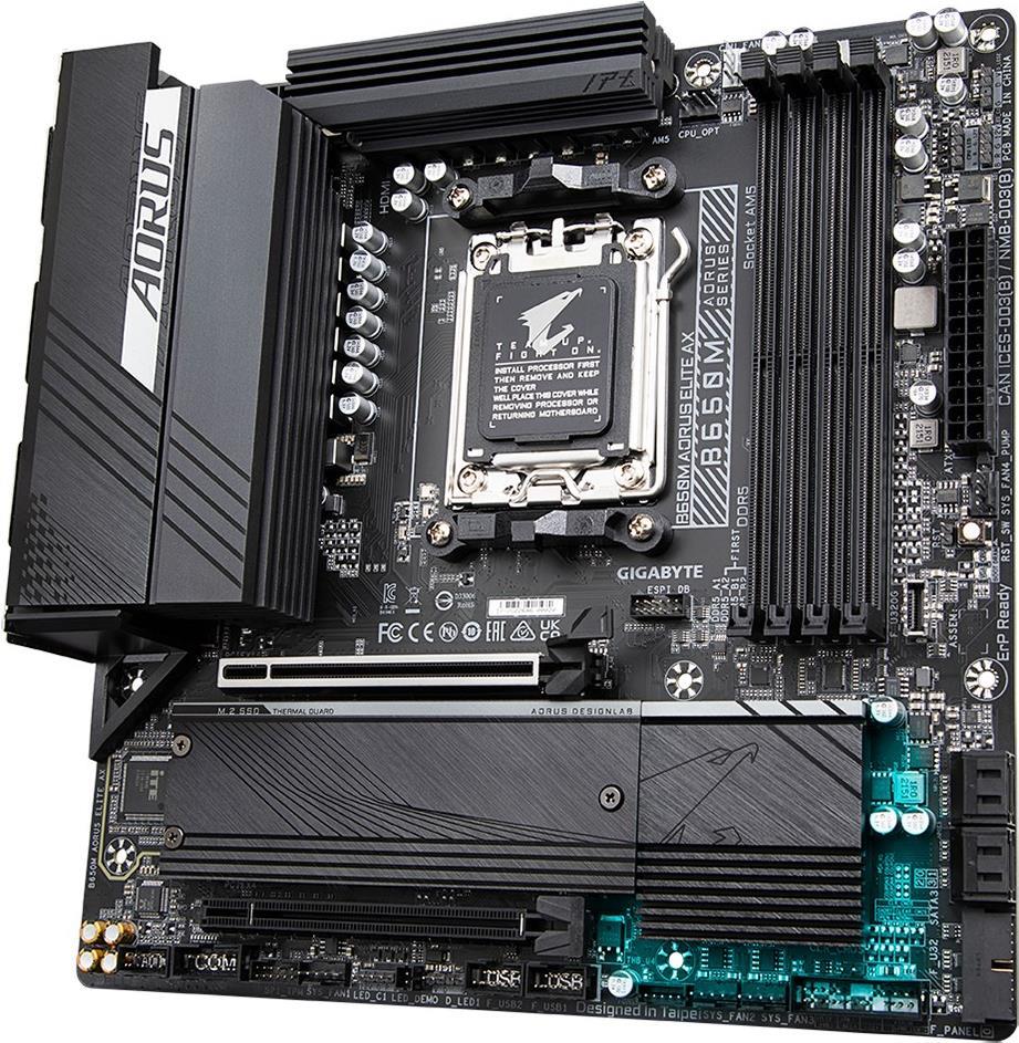 Gigabyte B650m Aorus Elite Ax Motherboard Amd B650 Buchse Am5 Micro Atx (b650m Aorus Elite Ax)