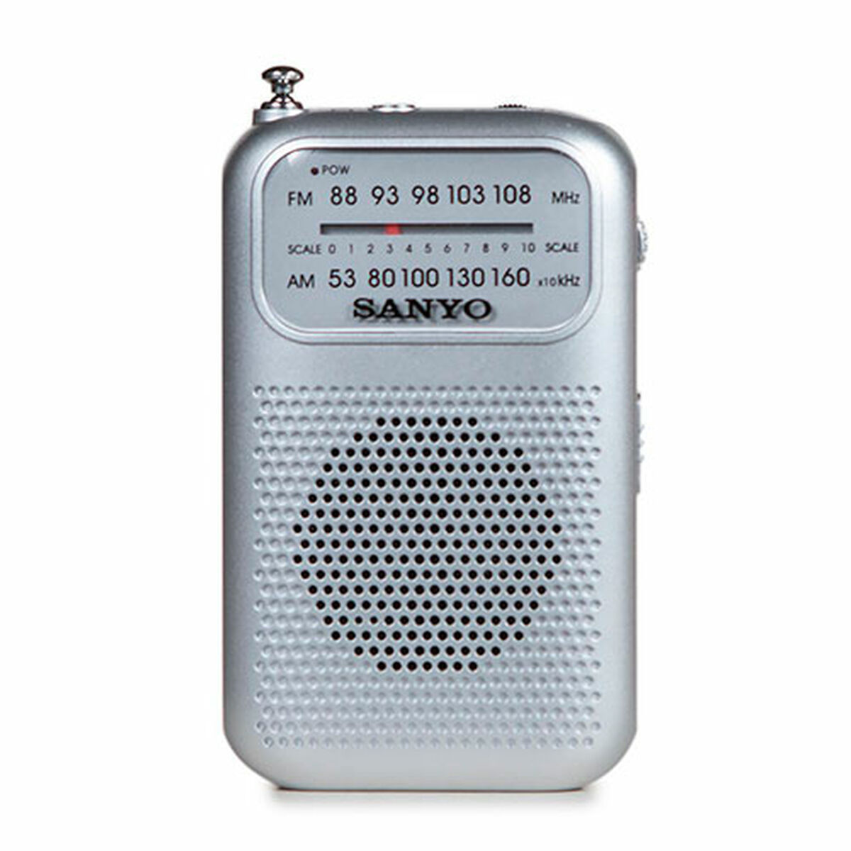 Radio Portatile Sanyo Am/fm Argentato