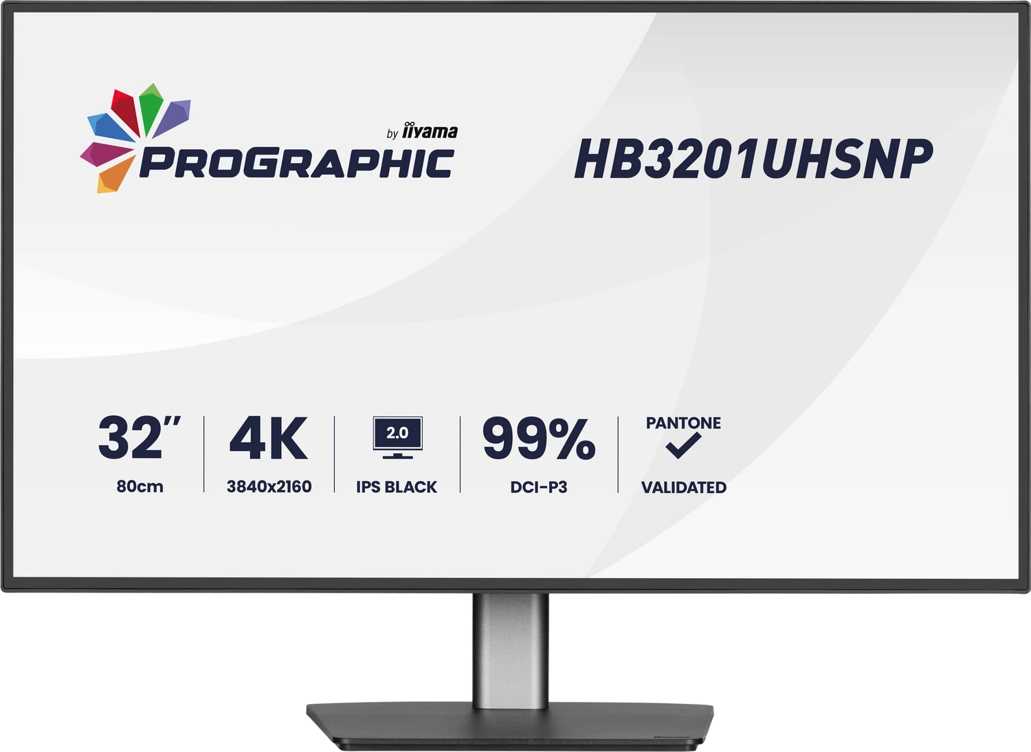 Iiyama Hb3201uhsnP-B1 32"w Lcd Prographic 4k Uhd Ips UsB-C D (hb3201uhsnP-B1)
