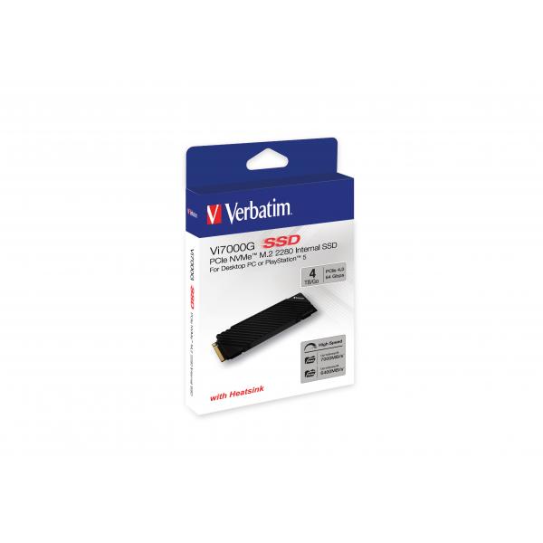 Verbatim Vi7000g - Republic Of Gamers - Ssd - 4 Tb - Interno - M.2 2280 - Pcie 4.0 X4 (nvme)