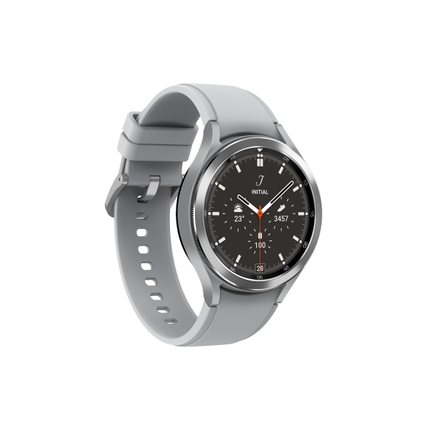 Samsung Galaxy Watch4 Classic - 46 Mm - Argento - Smartwatch Con Ridge Sport Band - Fluoroelastomero - Argento - Display 3,46 Cm (1.4") - Image 3