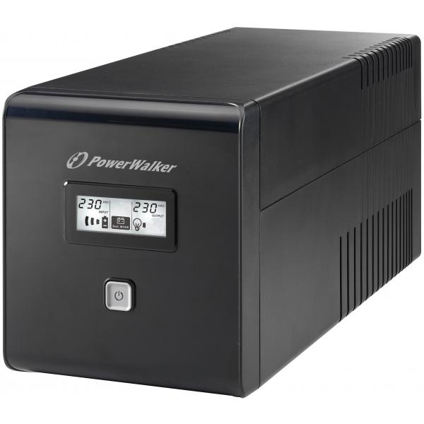 Powerwalker Vi 1000 Lcd Gruppo Di Continuità [ups] 1 Kva 600 W 4 Presa[e] Ac (vi 1000 Lcd Ups 1000wva/600w - 1000va/600w LinE-Interactive - With 2x S