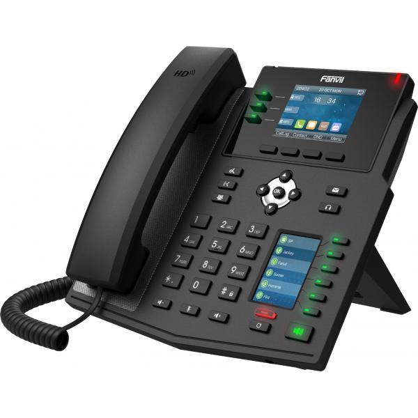 Fanvil X4u V2 Telefono Ip Nero 12 Linee Lcd WI-Fi (x4u Ip Phone Black 12 Lines - Lcd WI-Fi - Warranty: 12m)