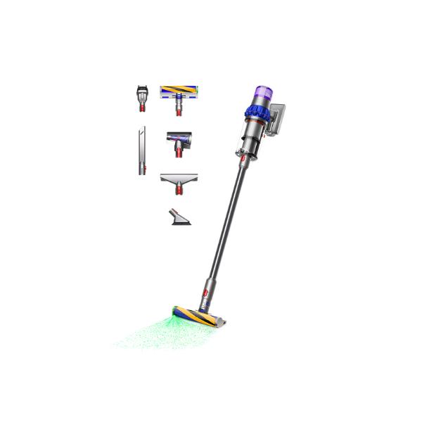 Dyson V15 Detect Fluffy Aspirapolvere A Bastone 2 In 1 Batteria Secco Senza Sacchetto Blu, Nichel (dyson V15 Detect Fluffy Staubsauger)