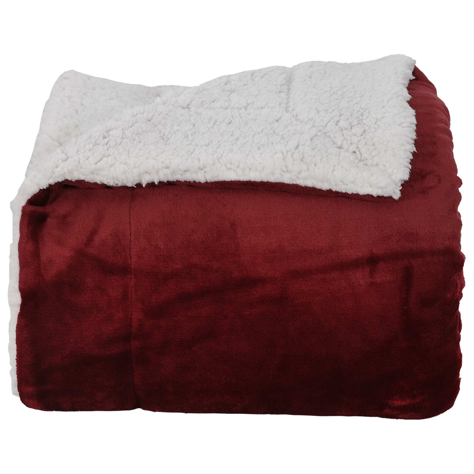 Coperta Rosso Bordeaux 150 X 200 Cm Panno - Image 4