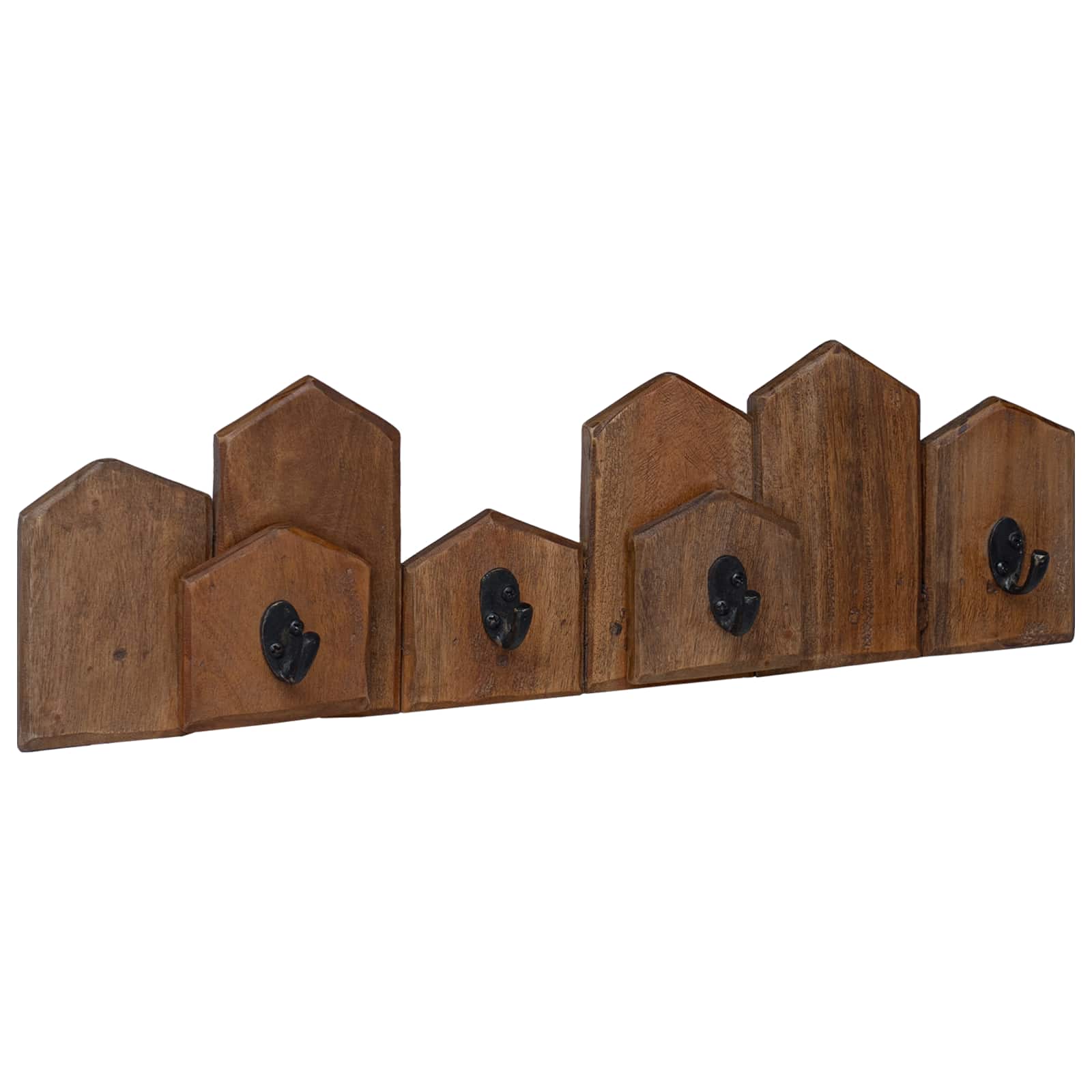 Gruccia Marrone 48 X 8 X 15 Cm Legno Di Mogano Massello - Image 5