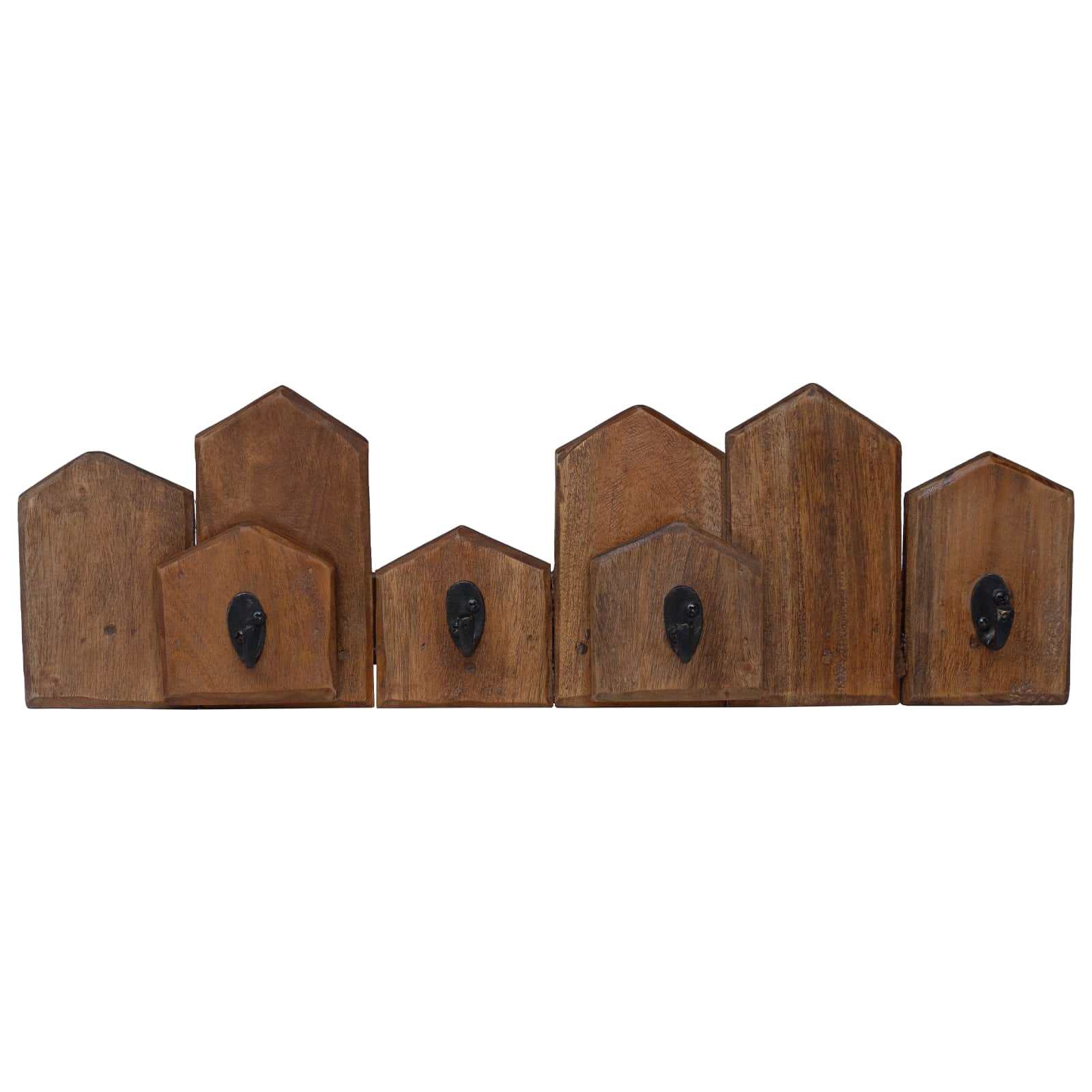 Gruccia Marrone 48 X 8 X 15 Cm Legno Di Mogano Massello - Image 6