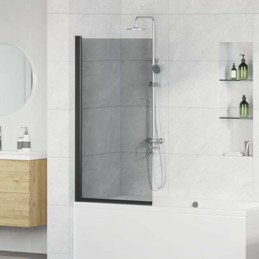 Schermo Per Bagno E Doccia Nero 68 X 130 Cm Vetro Temperato