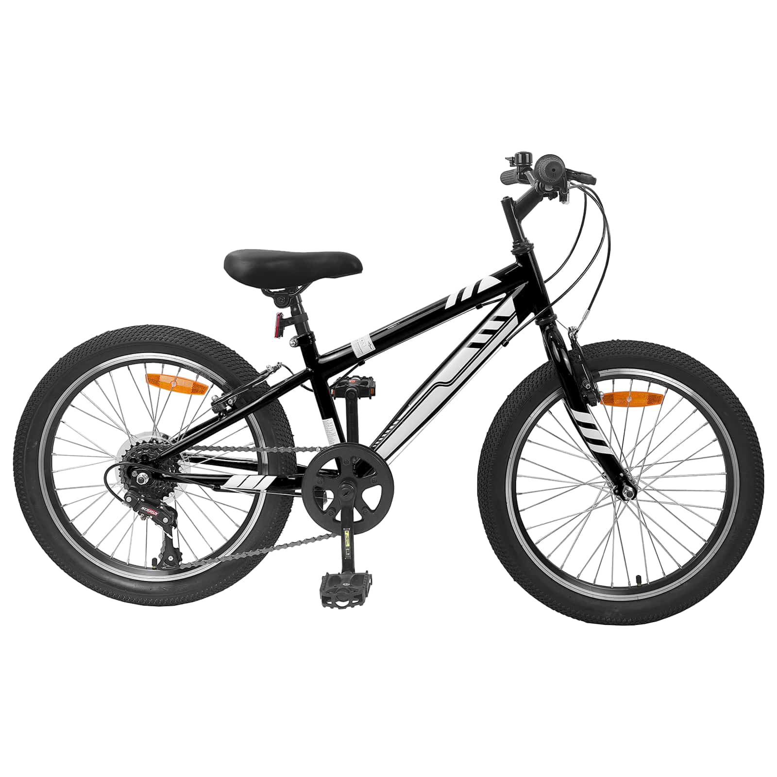 Mountain Bike 20 Pollici 6-Speed Per 5-8 Anni Nero