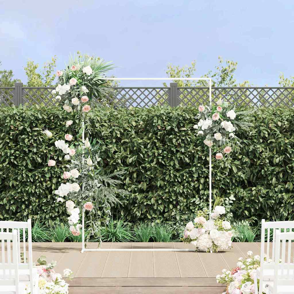 Arco Nuziale Bianco 150 X 49,5 X 200 Cm Acciaio