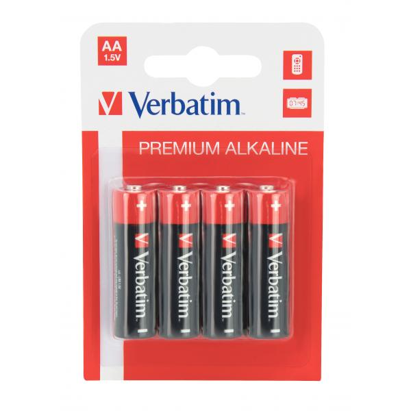 Verbatim Alkaline Battery Aa 4-Pack (hangcard)
