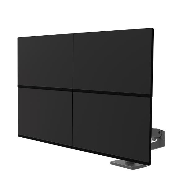 Ergotron Lx Pro - Befestigungskit (doppelarm) - Modular - Für 2 LcD-Displays - Aluminium - Dunkelgrau - Bildschirmgröße: Bis Zu 68,6 Cm (bis Zu 27 zo - Image 4