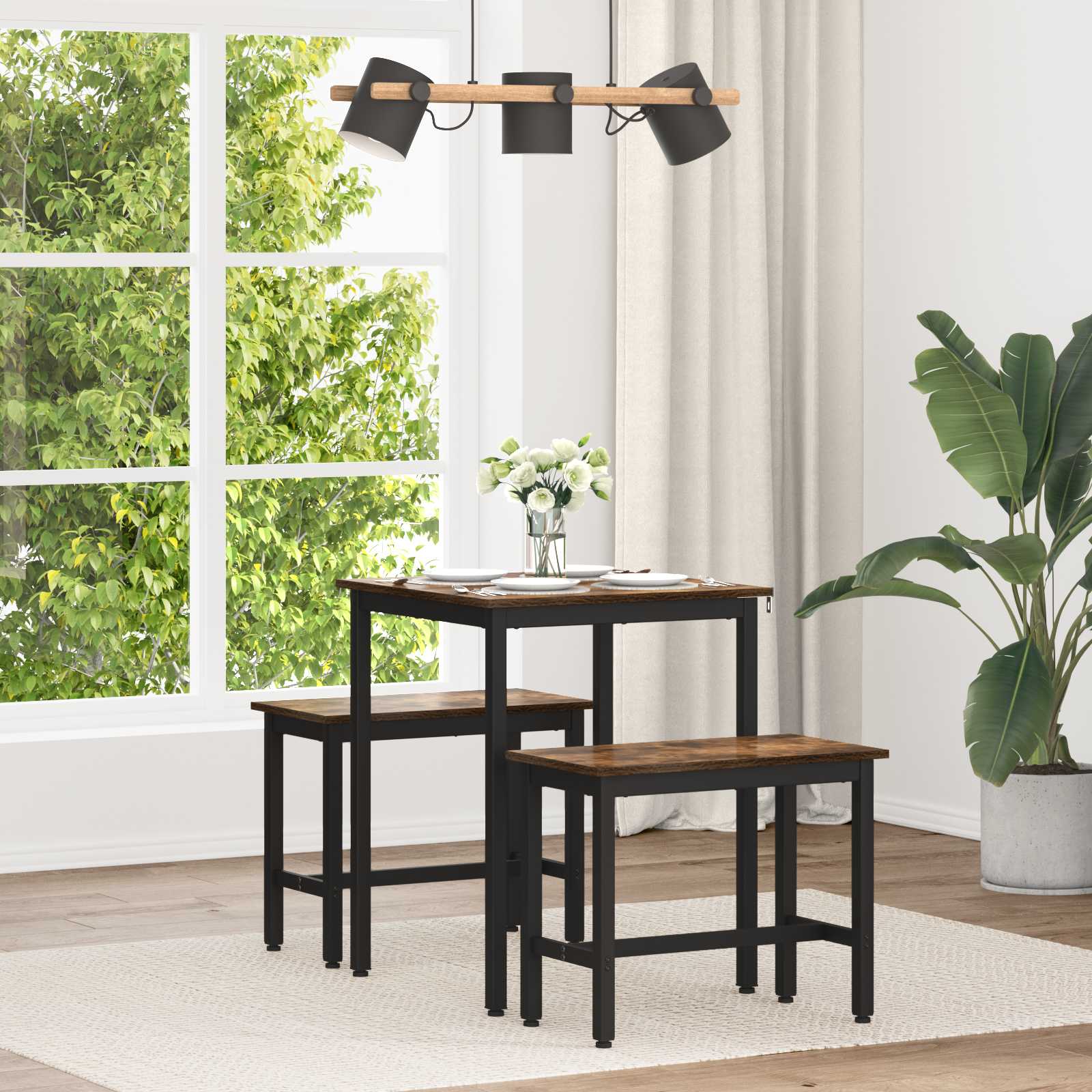 Tavoli Da Pranzo 60 X 60 X 75 Cm Metallo