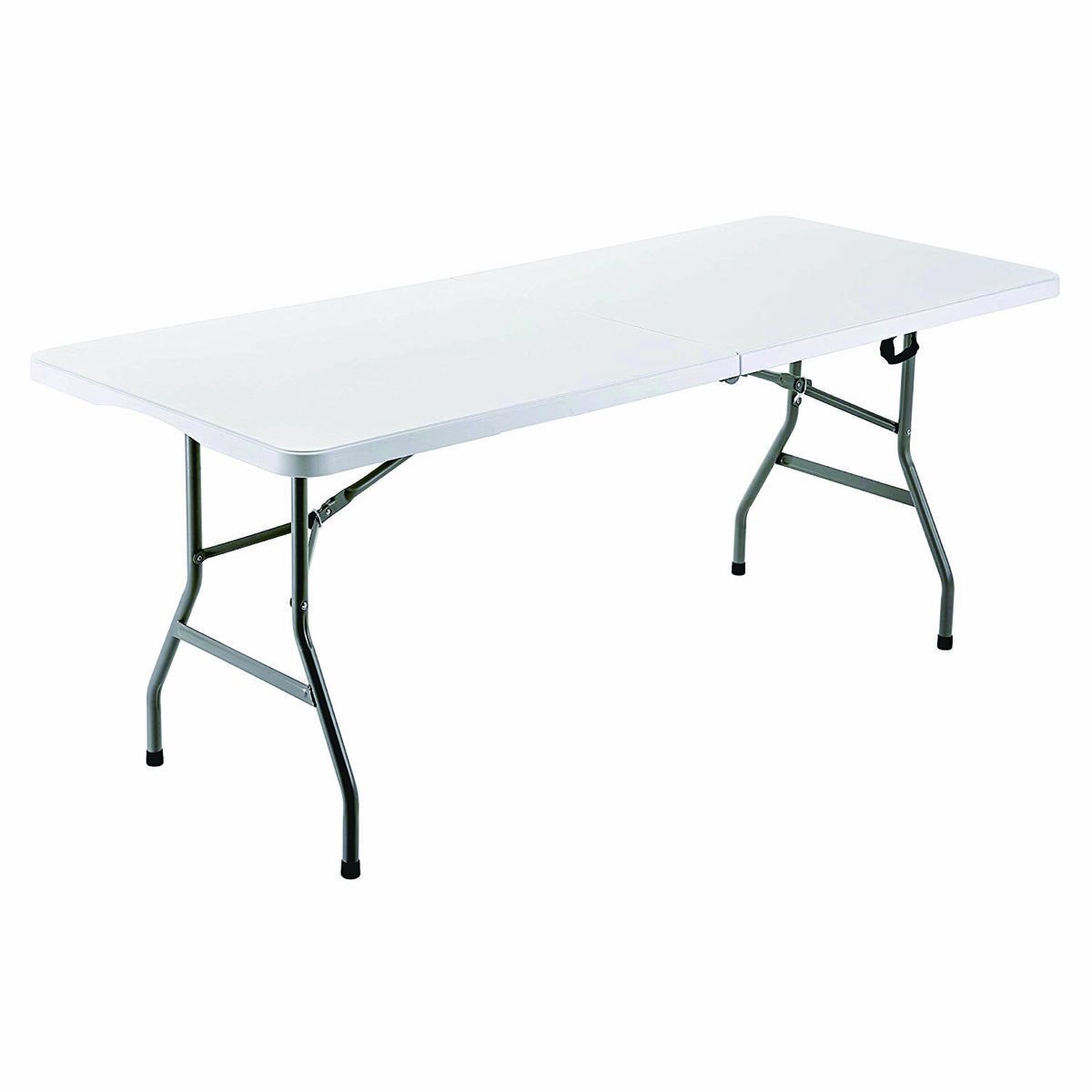 Marbueno Tavolo Pieghevole Resina Bianco 152x70x74 Cm Rettangolare Esterno Campeggio