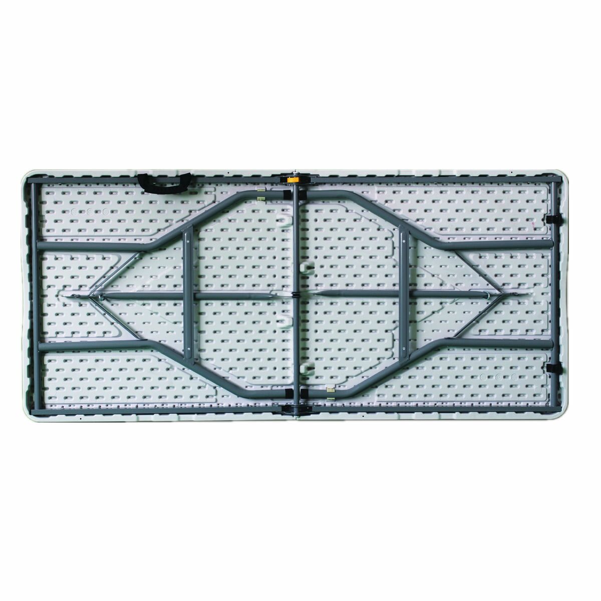 Marbueno Tavolo Pieghevole Resina Bianco 152x70x74 Cm Rettangolare Esterno Campeggio - Image 4