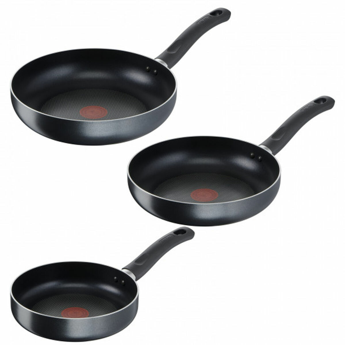 Set Di Padelle Tefal Easy Cook 3uds Bianco Alluminio 3 Pezzi