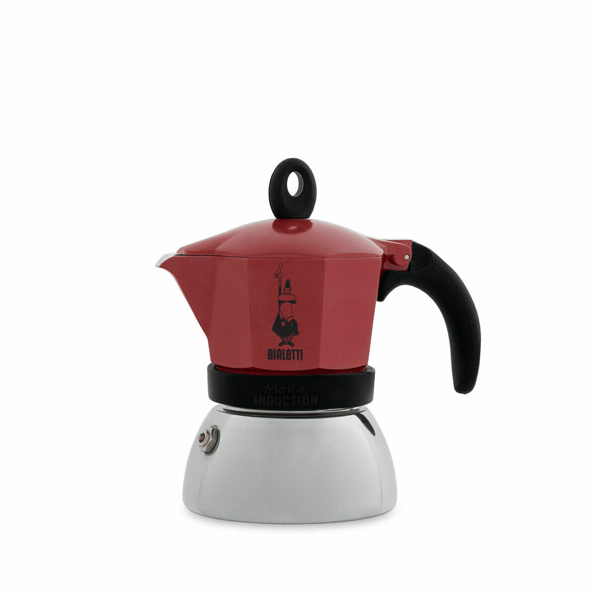 Caffettiera Italiana Bialetti New Moka Rosso Metallo Alluminio 150 ml