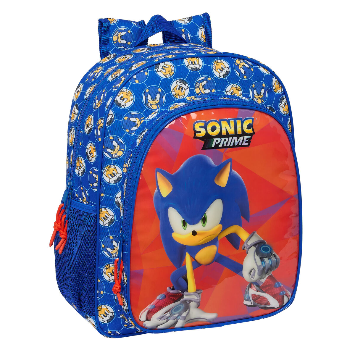 Zaino Scuola Sonic Prime Azzurro 32 X 38 X 12 cm