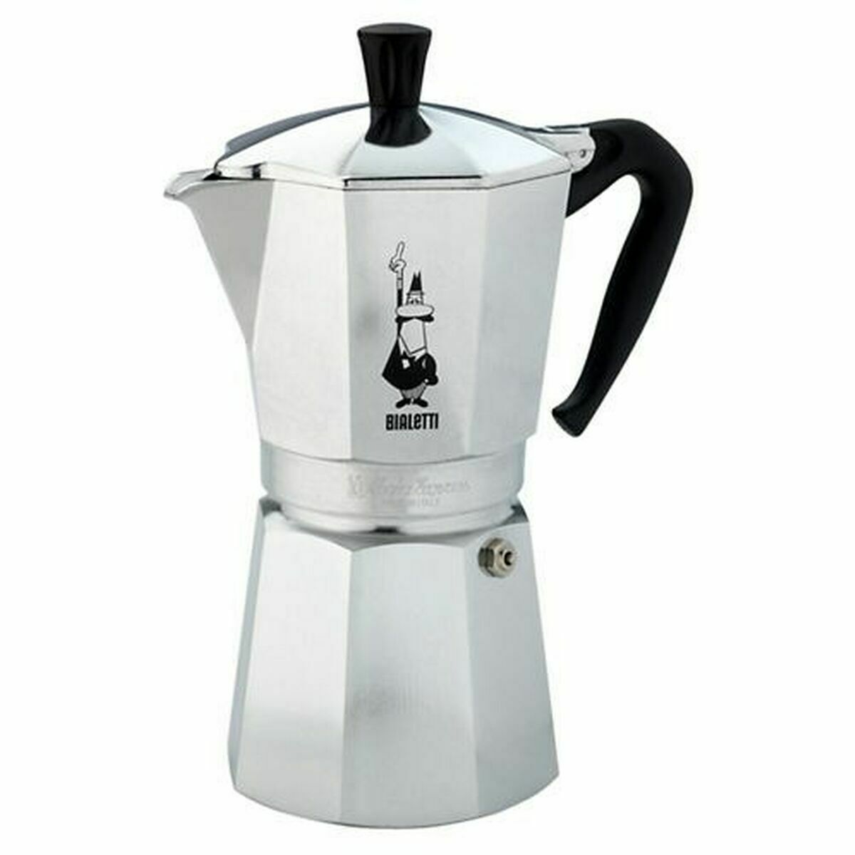 Caffettiera Italiana Bialetti Moka Argentato Alluminio 12 Tazze