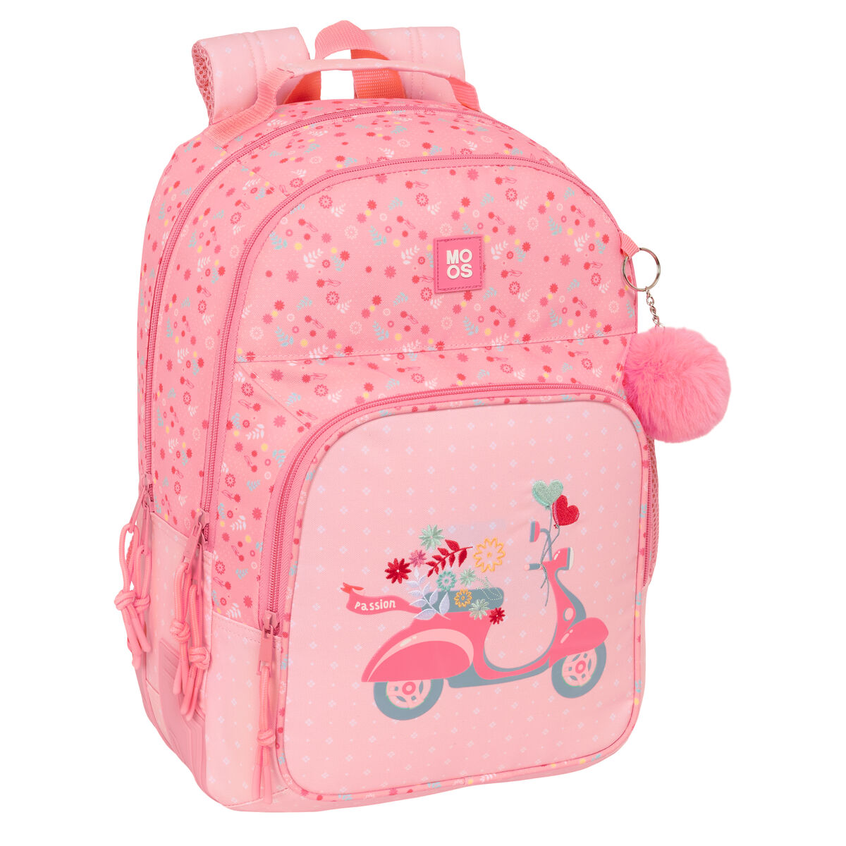 Zaino Scuola Moos Passion Multicolore 32 X 42 X 15 cm