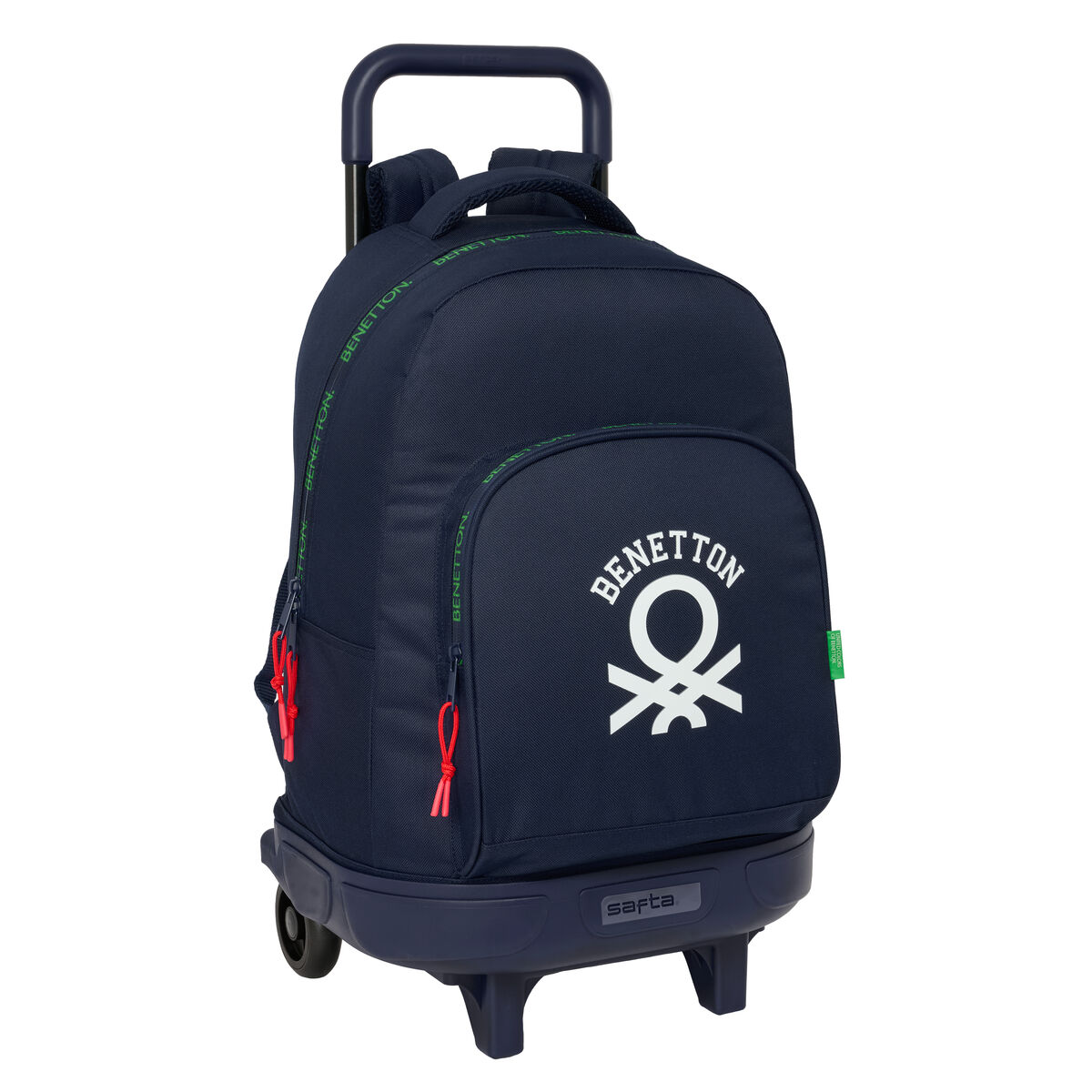 Trolley Per La Scuola Benetton Together Blu Marino 33 X 45 X 22 cm
