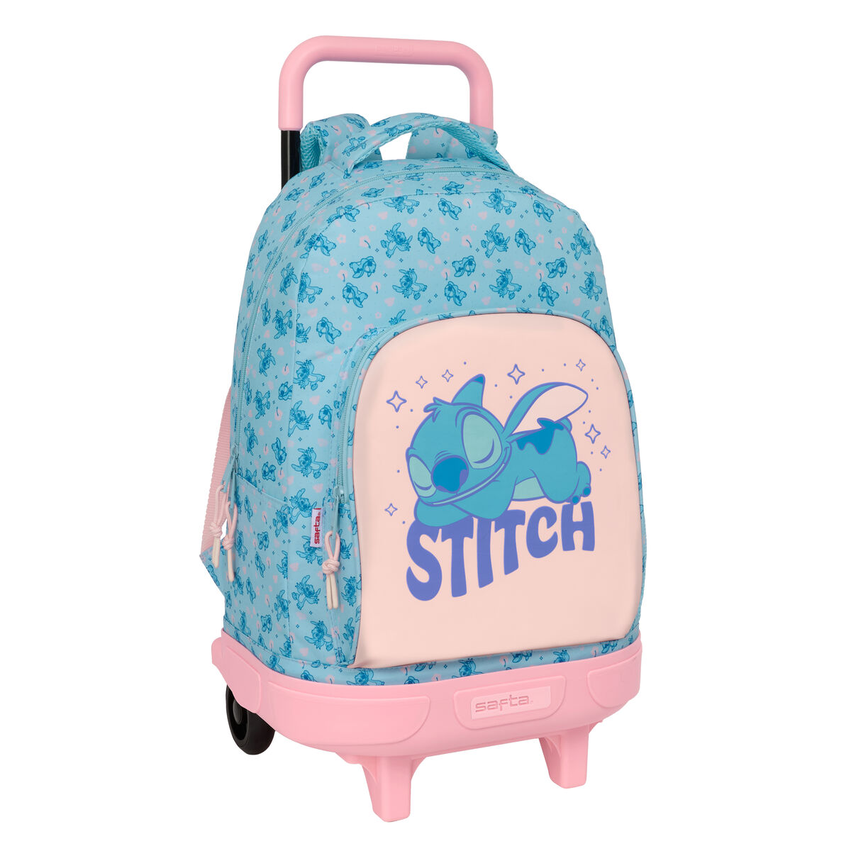 Trolley Per La Scuola Lilo & Stitch Ohana Azzurro 33 X 45 X 22 cm
