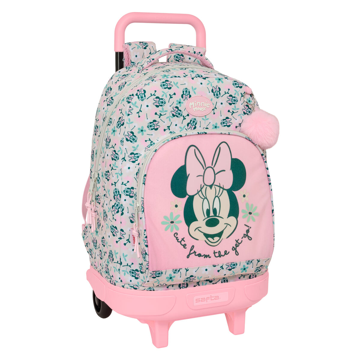 Trolley Per La Scuola Minnie Mouse Minty Rosa 33 X 45 X 22 cm