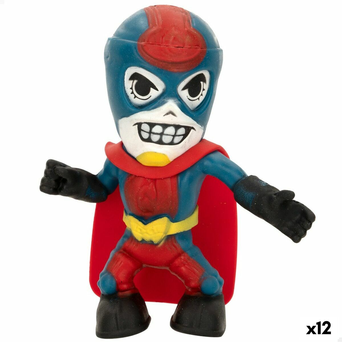 Personaggi D'azione Eolo Super Masked Pepper Man 14 X 15,5 X 5,5 Cm Elastico (12 Unità)
