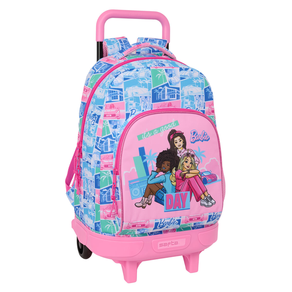Trolley Per La Scuola Barbie Multicolore 33 X 45 X 22 cm