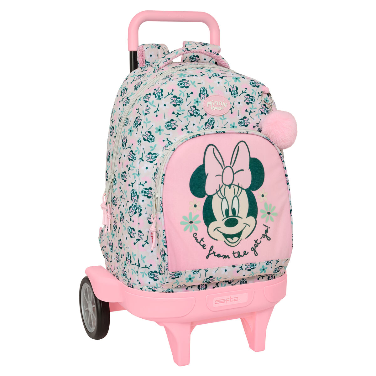 Trolley Per La Scuola Minnie Mouse Minty Rosa 33 X 45 X 22 cm