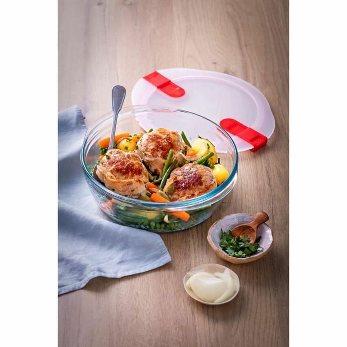 Contenitore Per Conservare Gli Alimenti Pyrex Cook & Heat 1,1 L Trasparente 3 Pezzi - Image 6