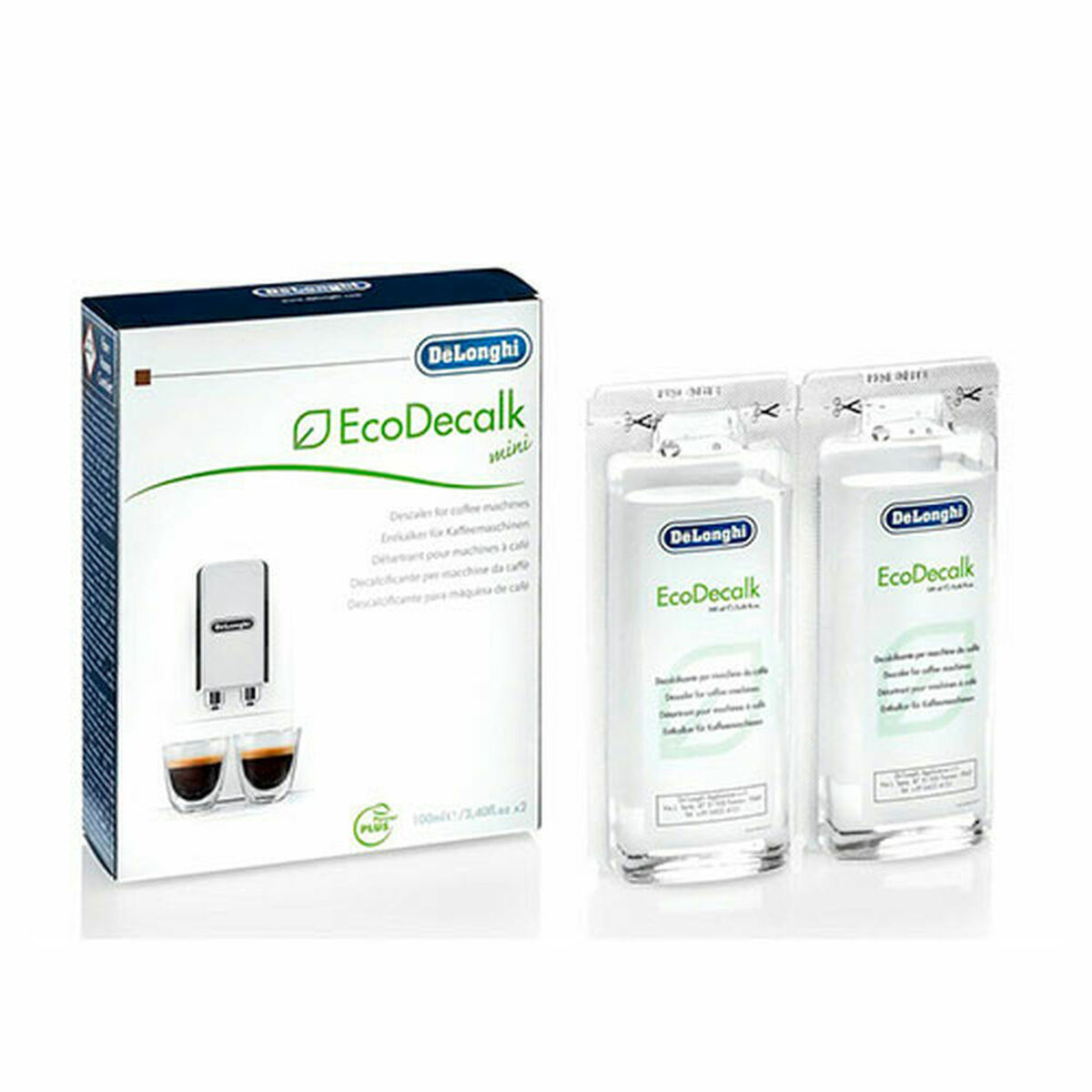 Addolcitore D'acqua Delonghi 5513296011 2 X 100 Ml Elimina Calcare Per Caffettiere