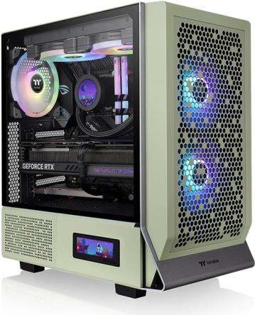 Thermaltake Ceres 300 Tg Argb - Mid Tower - E-Atx - Seitenteil Mit Fenster (gehärtetes Glas) - Keine Spannungsversorgung (ps/2) - Matcha Green - Usb/