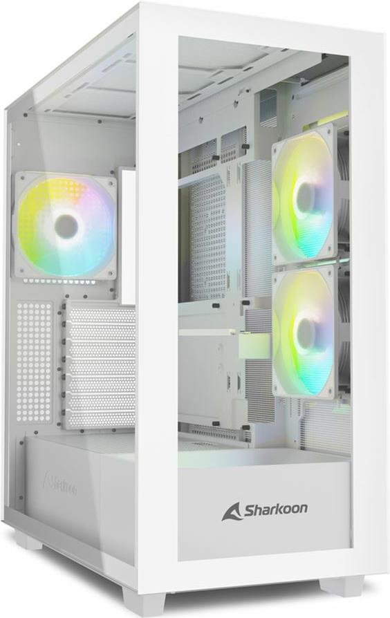 Sharkoon Rebel C60 - Midi Tower - Pc - Weiß - Atx - Micro Atx - MinI-Itx - Stahl - Gehärtetes Glas - Gaming (4044951040049)