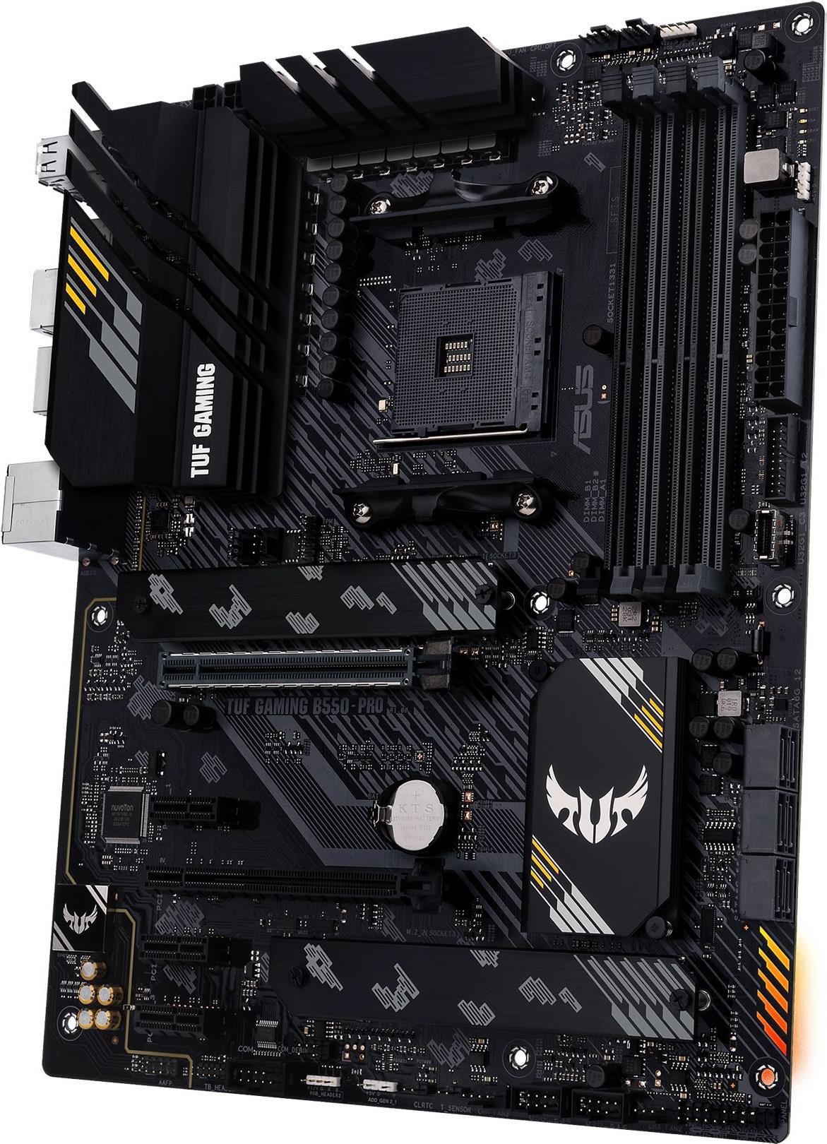 Asus Tuf Gaming B550-Pro - Motherboard - Atx - Socket Am4 - Amd B550 Chipsatz - UsB-C Gen2, UsB-C Gen1, Usb 3.2 Gen 1, Usb 3.2 Gen 2 - 2.5 Gigabit la