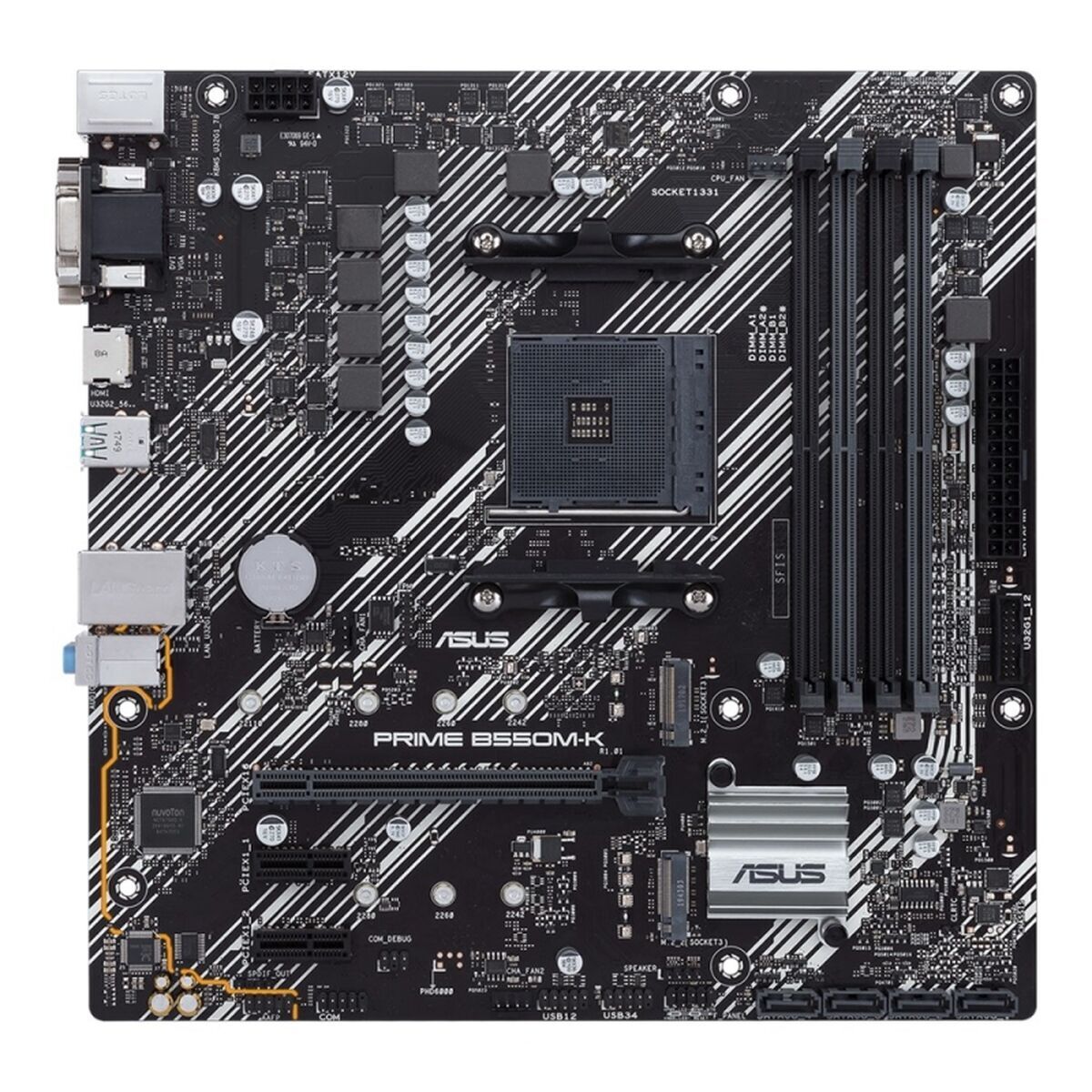Scheda Madre Asus Prime B550M-K Amd Am4 Amd B550 Amd