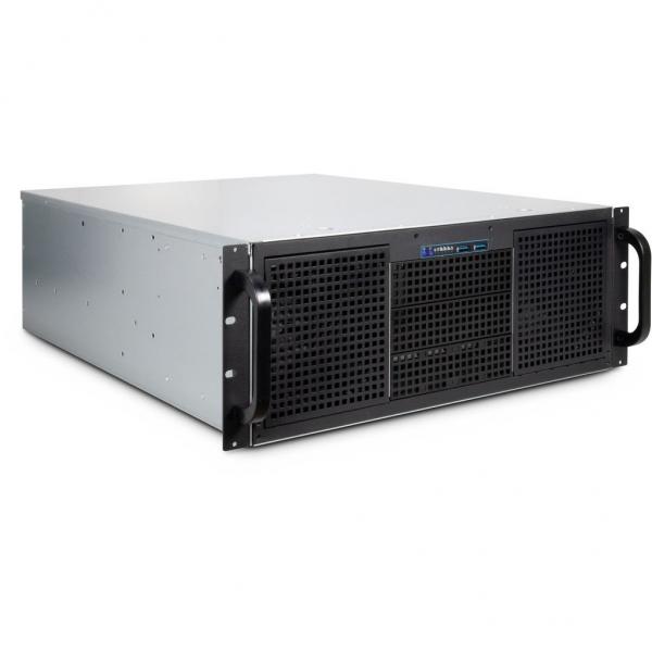 InteR-Tech 4u 40255 Supporto Nero, Grigio (inteR-Tech Ipc 4U-40255 - RacK-Monterb)