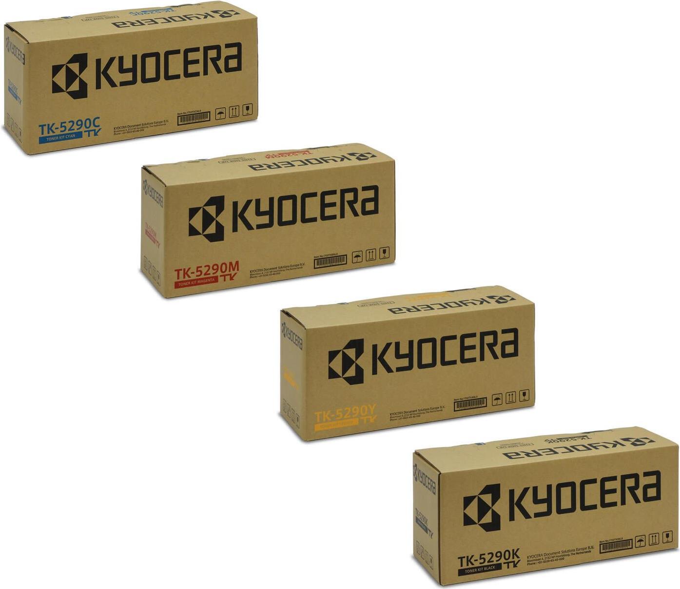 Kyocera Original TK-5290 Toner - 4er Multipack (cyan, Magenta, Gelb, Schwarz) (op5290set)