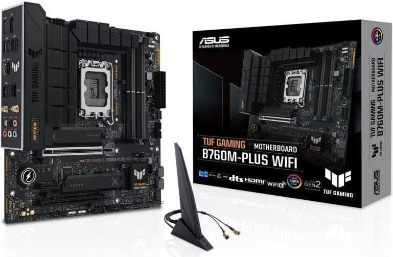 Asus Tuf Gaming B760M-Plus Wifi - Intel - Lga 1700 - Intel® Celeron® - Intel® Core™ I3 - Intel® Core™ I5 - Intel® Core™ I7 - Intel® Core™ I9 - Lga 17