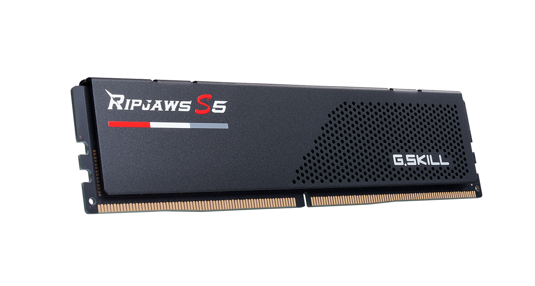 G.skill Ripjaws S5 - Ddr5 - Kit - 32gb: 2 X 16gb - Dimm 288-Pin Low Profile - 6000 Mhz / Pc5-48000 - Cl30 - NoN-Ecc - Mattschwarz (f5-6000j3040f16gx2