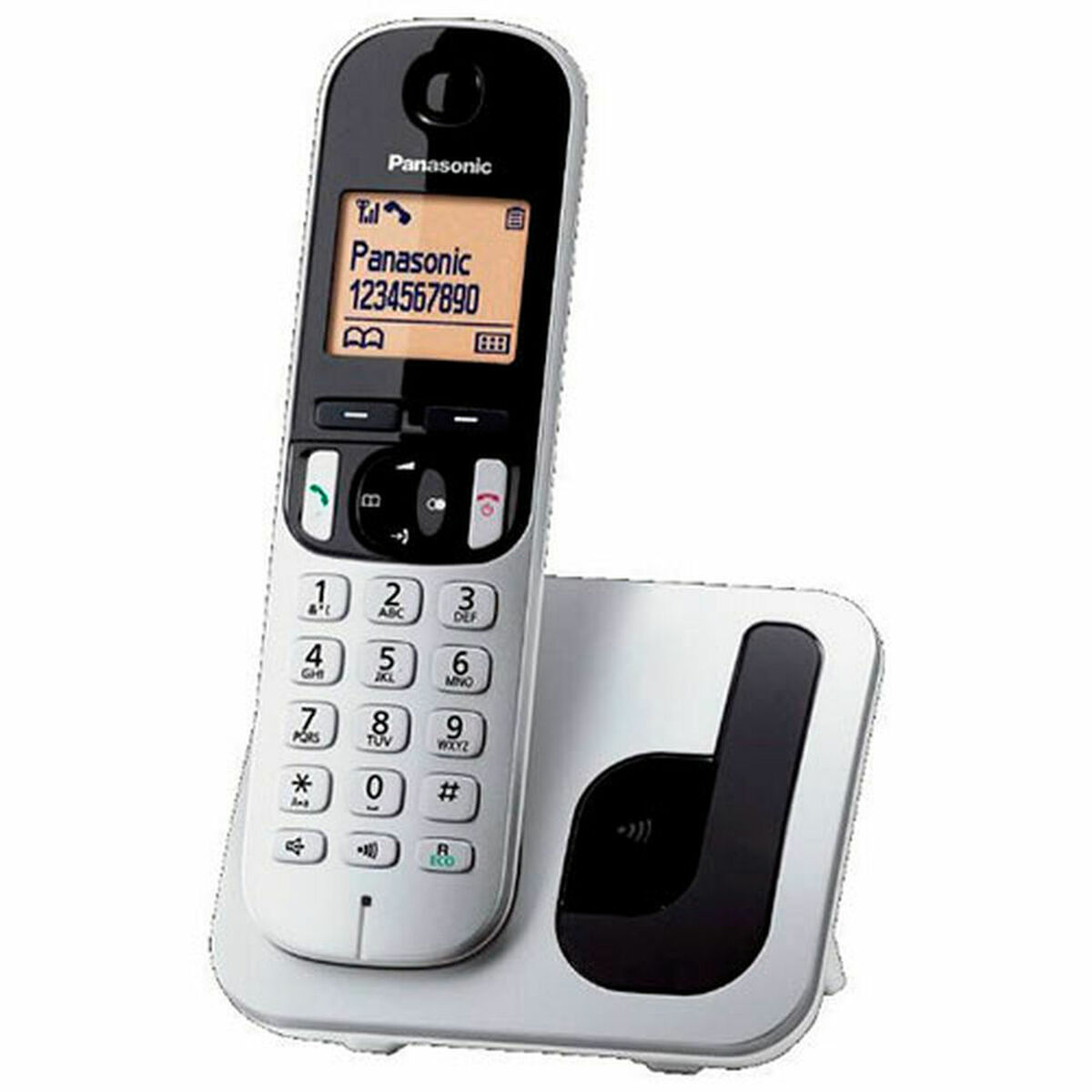 Telefono Senza Fili Panasonic Kxtgc210sps Ambra Metallizzato