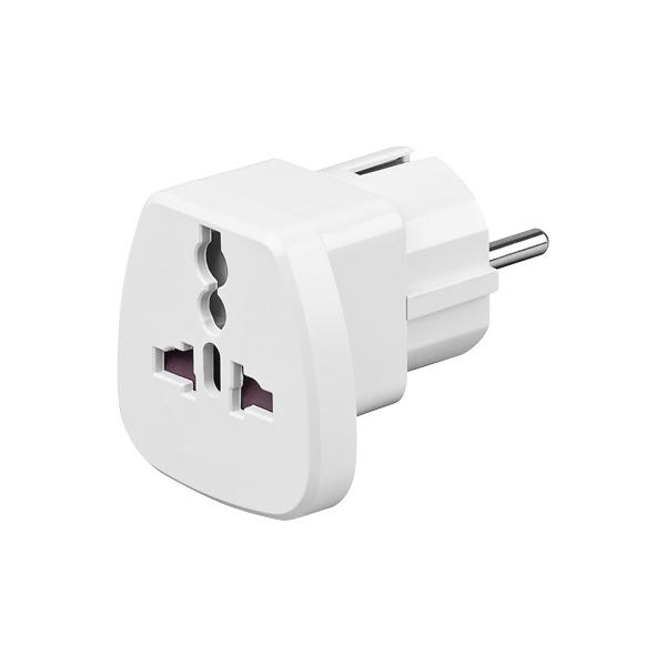 Alcasa 1500-Ra1 Bianco Adattatore Per Presa Di Corrente