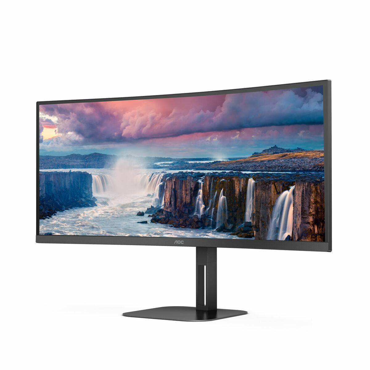 Monitor Aoc Cu34v5c/bk 27" Full Hd Lcd Wide Quad hd